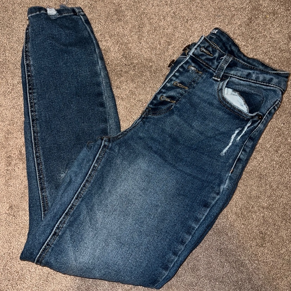 High rise sculpting skinny jeans